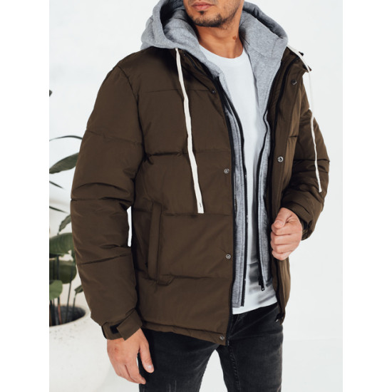 Vīriešu tumši brūna ziemas jaka Blaze