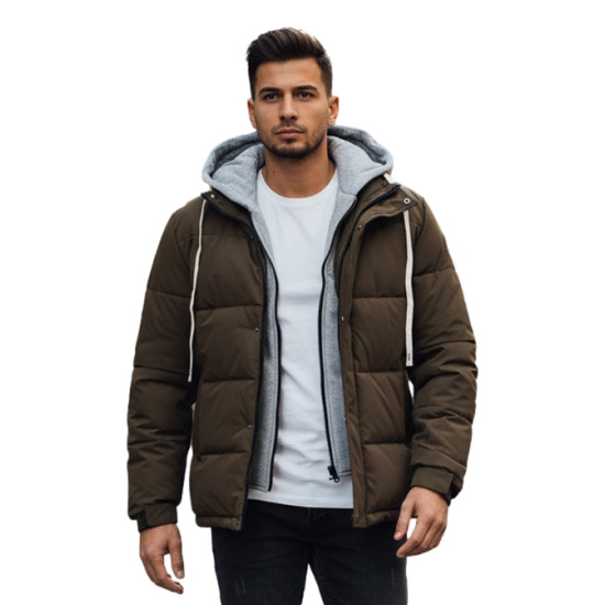 Vīriešu tumši brūna ziemas jaka Blaze