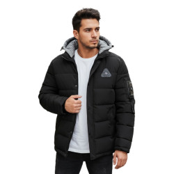 Men's black winter jacket Race