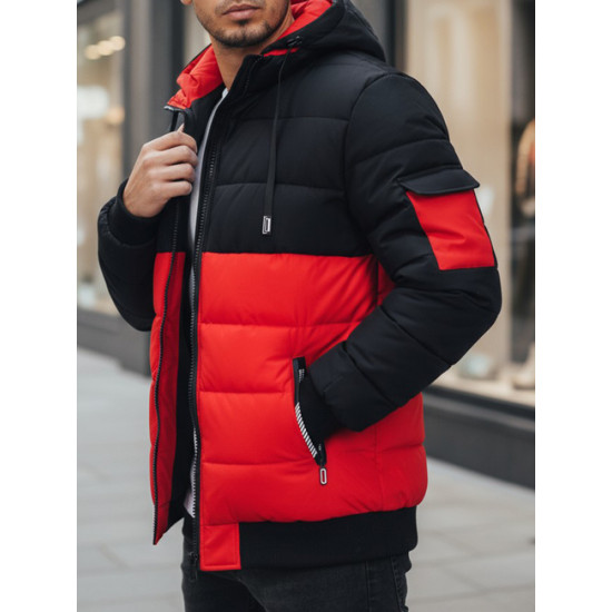 Vīriešu melna/arkana ziemas jaka Oscar