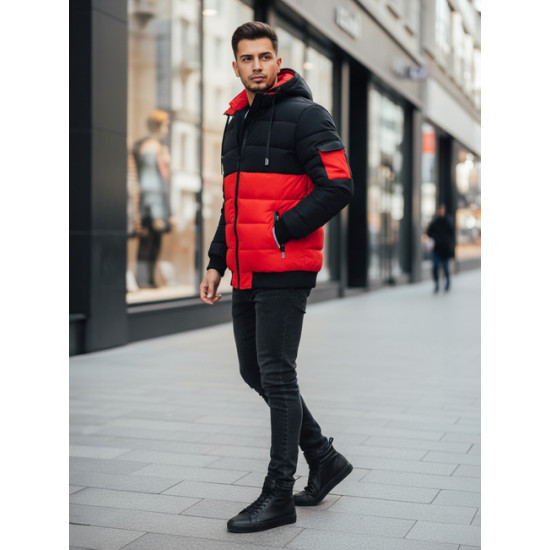 Vīriešu melna/arkana ziemas jaka Oscar