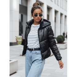 Sieviešu pārejas melnā jaka Lola