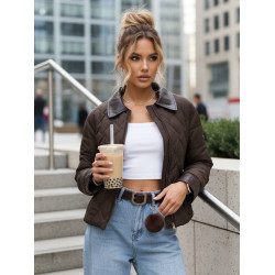 Sieviešu brūna jaka Santi