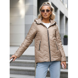 Sieviešu pildīta brūna jaka Almi