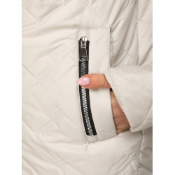 Sieviešu gaiši pelēka pildīta jaka Almi