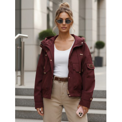 Sieviešu pārejas bordo krāsas jaka Enit