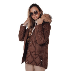 Sieviešu brūna ziemas jaka Lumor