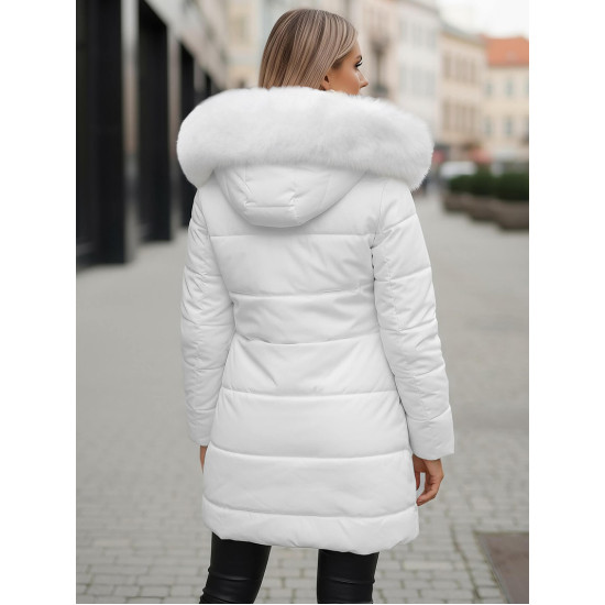 Sieviešu balts mētelis Stel JS/16M9099/281Z