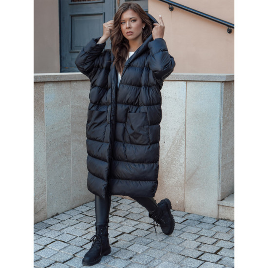 Sieviešu melna ziemas jaka Annika
