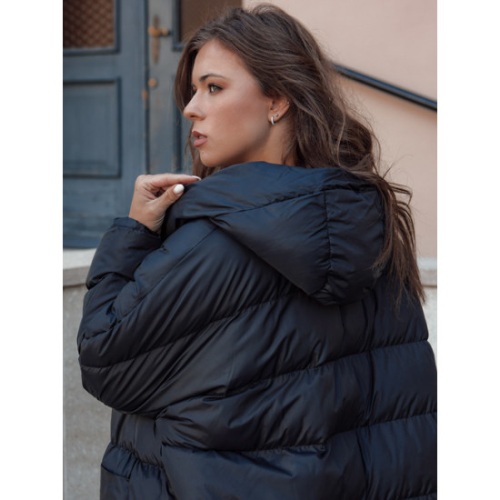 Sieviešu melna ziemas jaka Annika