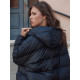 Sieviešu melna ziemas jaka Annika
