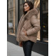Sieviešu brūna ziemas jaka Lota