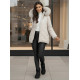 Women's light grey hooded winter jacket Levi Women's jackets