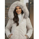 Women's light grey hooded winter jacket Levi Women's jackets
