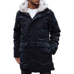 Men's dark blue winter jacket Space