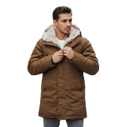 Brūna vīriešu ziemas jaka Artic