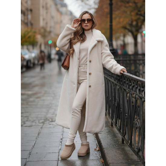 Women's long brown winter coat Fabio Women's jackets