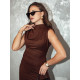 Sieviešu tumši brūna kleita Elite