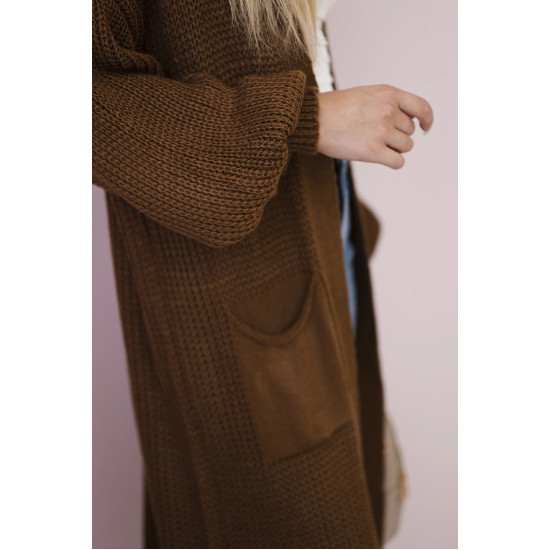Women's Chocolate-Colored Cardigan 