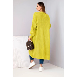 Sieviešu gaiši zaļais kardigāns „Lemon“