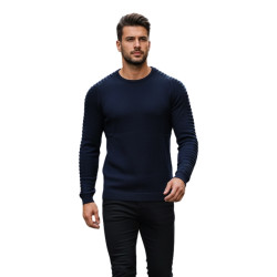 Vīriešu tumši zils džemperis Nelson