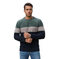 Vīriešu haki un tumši zils džemperis Epic