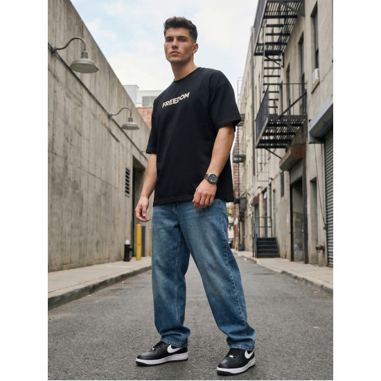 Vīriešu melns krekls Patron T-krekls ar saukļiem