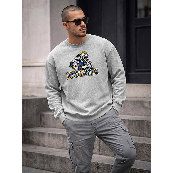 Vīriešu gaiši pelēks džemperis Kretinga