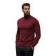 Vīriešu bordo krāsas džemperis ar augstu apkakli Lenox Džemperi
