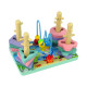 Wooden Bricks Sorter Sea World Educational Beads