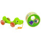 Krokodils Crocodile Crocodile Pull-On Wheels Koka bloku šķirotājs