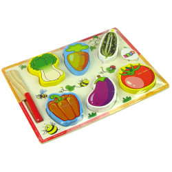 Koka dārzeņu kapāšanas komplekts 6 gab.