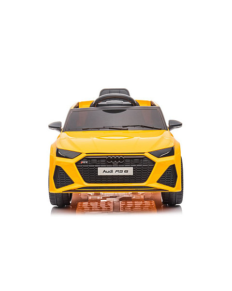 Audi RS6 BRD-2118 dzeltenais ar akumulatoru darbināmais automobilis
