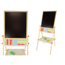 Koka mācību dēlis 2in1