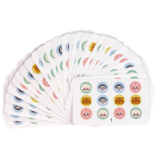 Four Colours Animals Two-Sided Puzzle Wooden Educational Game