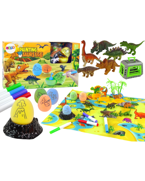 Dinozauru olu krāsošanas komplekts