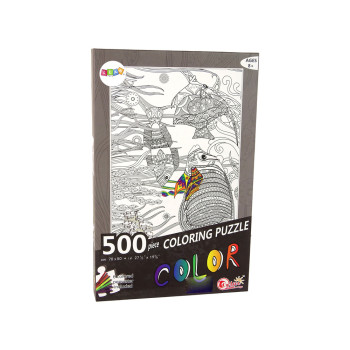 Krāsojamas puzles, 500 gabaliņi, Zivis okeānā