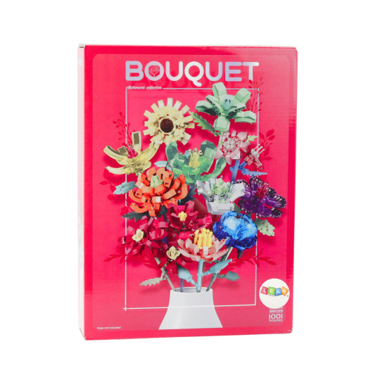 Construction Blocks Flower Bouquet Composition 1001 pcs.