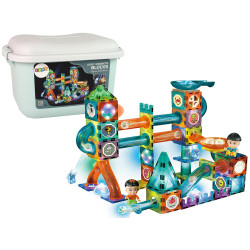 Gaismas rullīši bumbiņām Magnētiskie bloki kastē 150 elementi