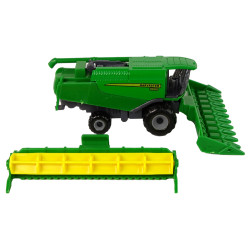 Lauksaimniecības transportlīdzeklis Kombains ar sējmašīnu Zaļi dzeltens