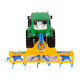 Green Tractor with Orange and Blue Rake Friction Drive