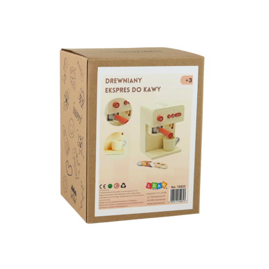 Wooden Coffee Maker Toy Cup