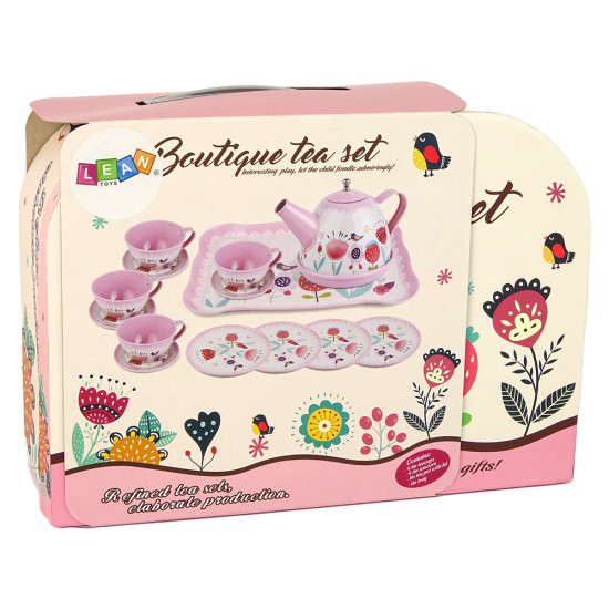 Rozā kafijas un tējas komplekts čemodānā Sadzīves tehnika, virtuves