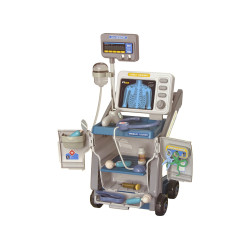 Mazā ārsta stetoskopa komplekts gaiši rozā krāsā