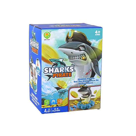 Arkādes spēle Shark Pirate Exploding Coin Wheel Galda un sporta spēles