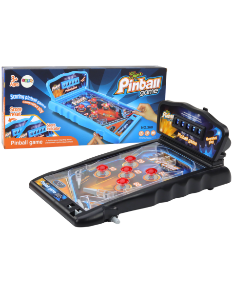 Pinballa arkādes spēle ar rezultātu tabulu
