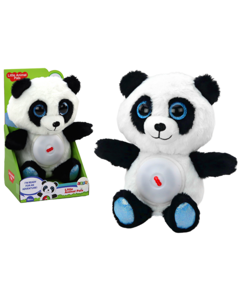 Panda lācis miega šūpuļlampa, mīkstā rotaļlieta, 30 cm