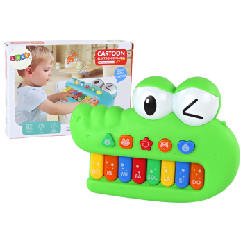 Krokodils Zaļš Muzikālās izglītojošās klavieres