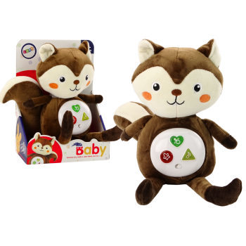 Plīša vāverīte Interaktīvā izglītojošā miega rotaļlieta Cuddly Melodies