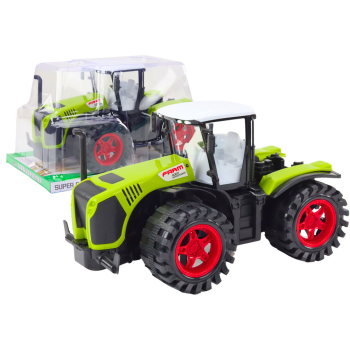 Zaļš lauksaimniecības traktors